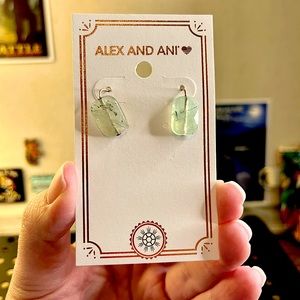 NWT, Alex and Ani, Gemstone Earrings